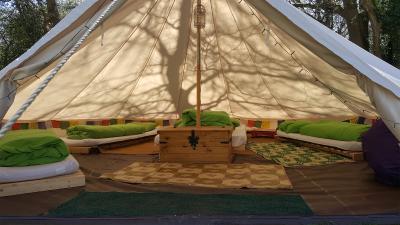 Bell tent interior
